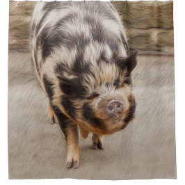 Cortina De Ducha Cerdo gordo