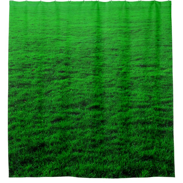 Cortina De Ducha césped verde de fondo (Anverso)