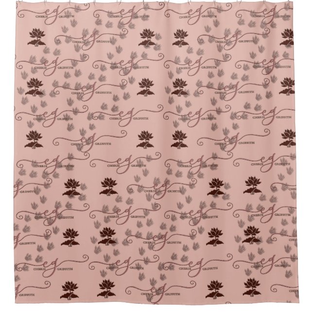 Cortina De Ducha CG-Lotus Dragon Prints (Anverso)