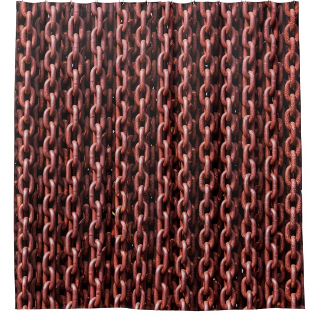Cortina De Ducha Chains rusty links iron metal (Anverso)