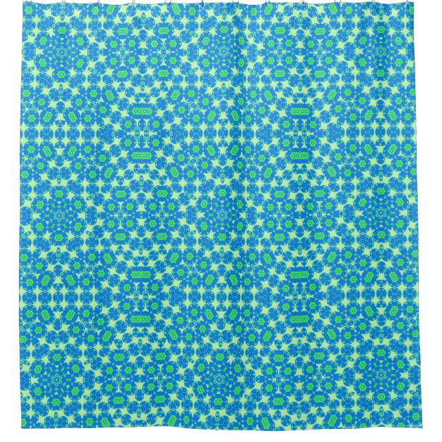 Cortina De Ducha Charm Blue Green M-L (Anverso)