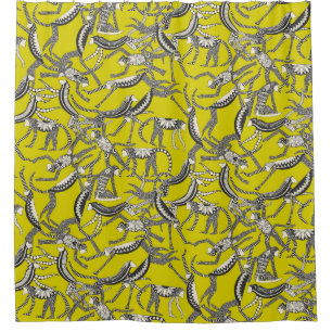 Cortina De Ducha chartreuse de mono