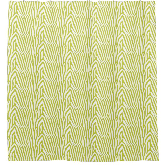 CORTINA DE DUCHA CHARTREUSE ZEBRA STRIPE (Anverso)