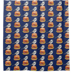 Cortina De Ducha Cheeseburger Bird Chickadee Tahoe