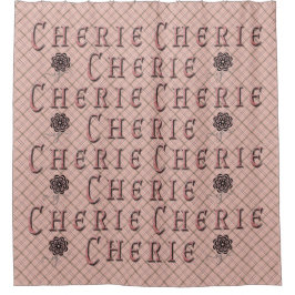 Cortina De Ducha Cherie with monogram badge