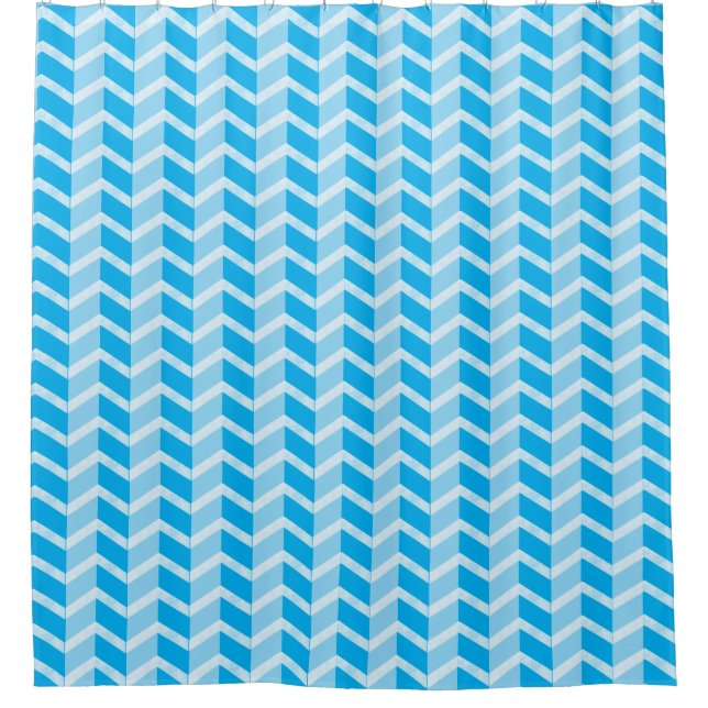 Cortina De Ducha Chevron Retro (Anverso)