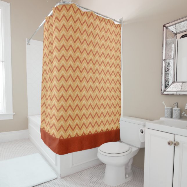 Cortina De Ducha Chevron Toscano (In situ)