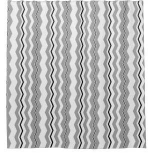 Cortina De Ducha Chevron vertical moderno con cualquier color
