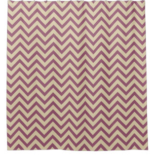 Cortina De Ducha Chevrons de Plum Spice Moods