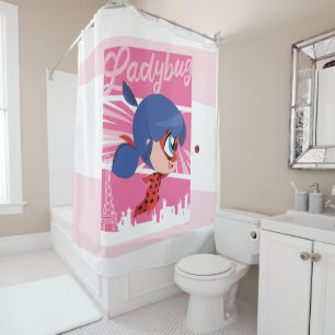 Cortina De Ducha Chibi Ladybug en París