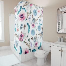 Cortina De Ducha Chic Bohémien Floral Chica Boho