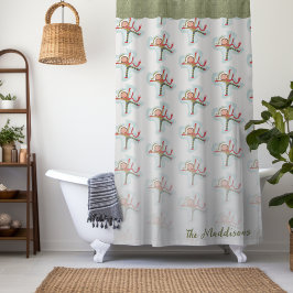 Cortina De Ducha Chica de Cute Snow Angel