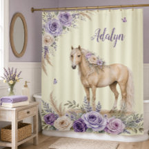 Chica Rosa Amarillo Rosa Caballo Monograma