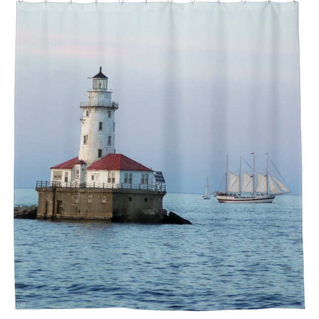 Cortina de ducha Chicago Breakwater Light & Windy  (Anverso)