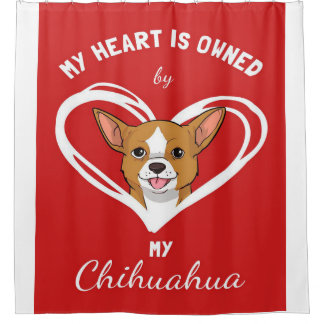 Cortina De Ducha Chihuahua Heart_Dog Lover