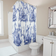 Chinoiserie azul y blanca