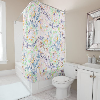 Cortina De Ducha Chintz indio rosado