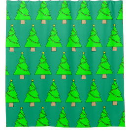 Cortina De Ducha Christmas Tree