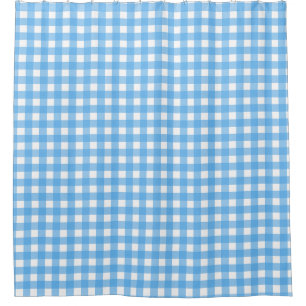 Cortina De Ducha Cielo azul gingham