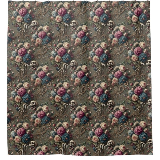 Cortina De Ducha Cínico Domingo - Victoriano Gótico (Anverso)