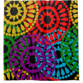 Cortina De Ducha Círculos grandes