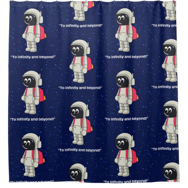 CORTINA DE DUCHA CITA DE ASTRONAUTA (Anverso)