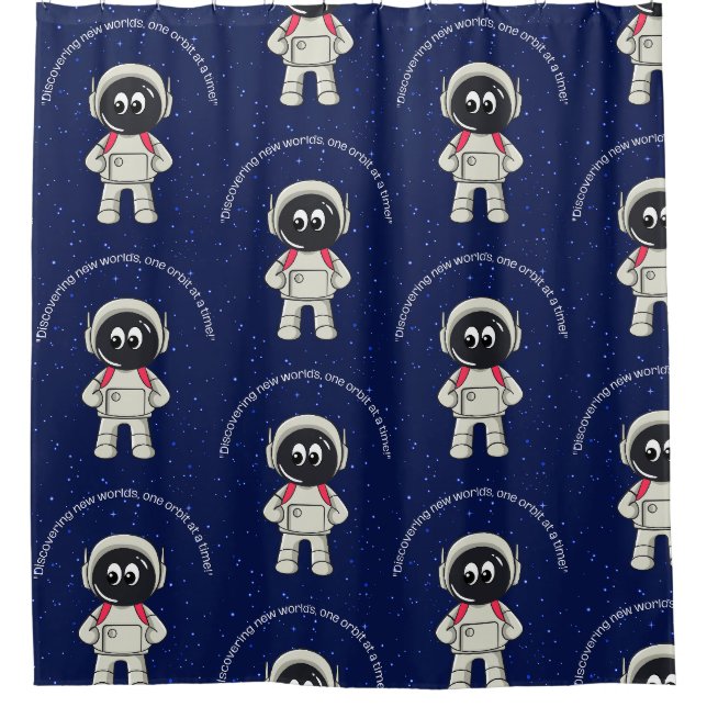 CORTINA DE DUCHA CITA DE ASTRONAUTA (Anverso)