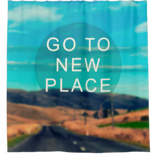 Cortina De Ducha Cita de inspiración para viajes - Ve a un nuevo lu