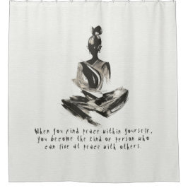 Cortina De Ducha Cita de salto de pincel de pié del instructor de y