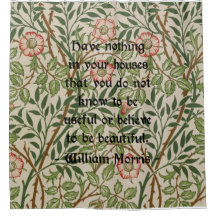 Cita de William Morris en estampado de flores