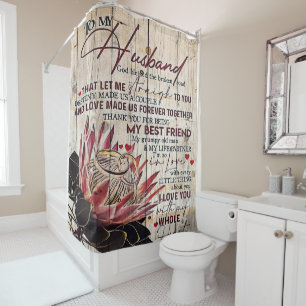 Cortina De Ducha Citas De Amor A Mi Esposo, Decoración En Casa