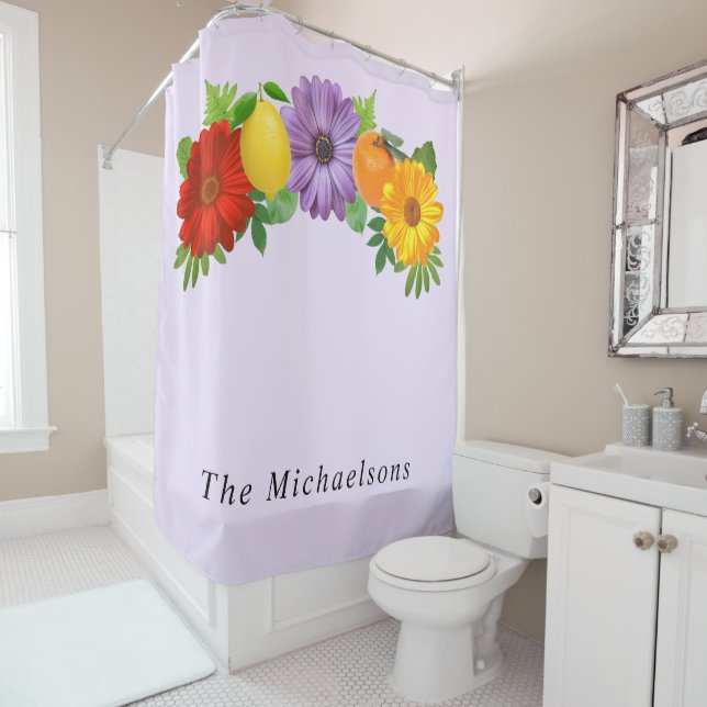 Cortina De Ducha Citrus Floral Garden (In situ)