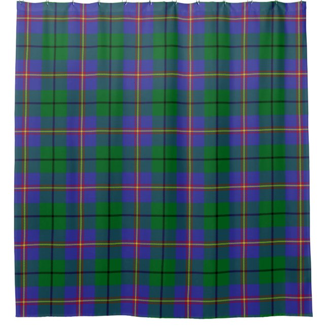 Cortina De Ducha Clan escocés Carmichael Tartan Plaid (Anverso)