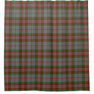 Cortina De Ducha Clan escocés Gray Tartán Plaid
