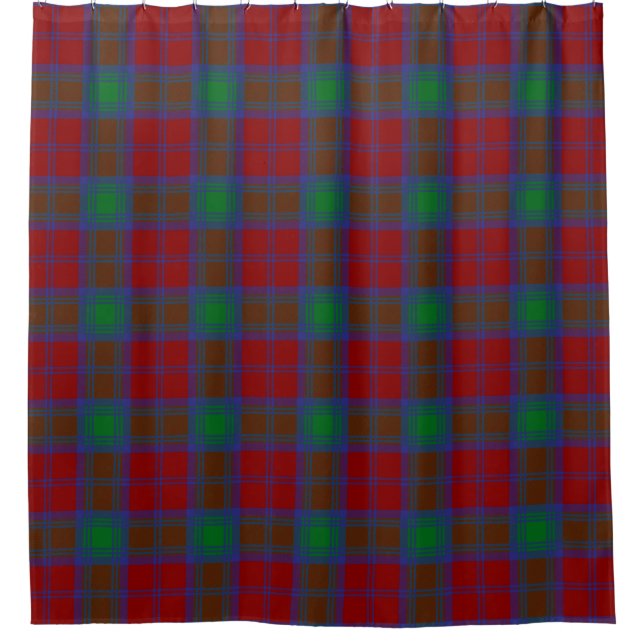 Cortina De Ducha Clan Lindsay Tartán Plaid (Anverso)