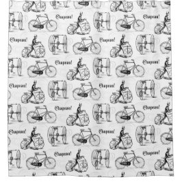 Cortina De Ducha Clásico Ciclo de Bicicletas Vintage