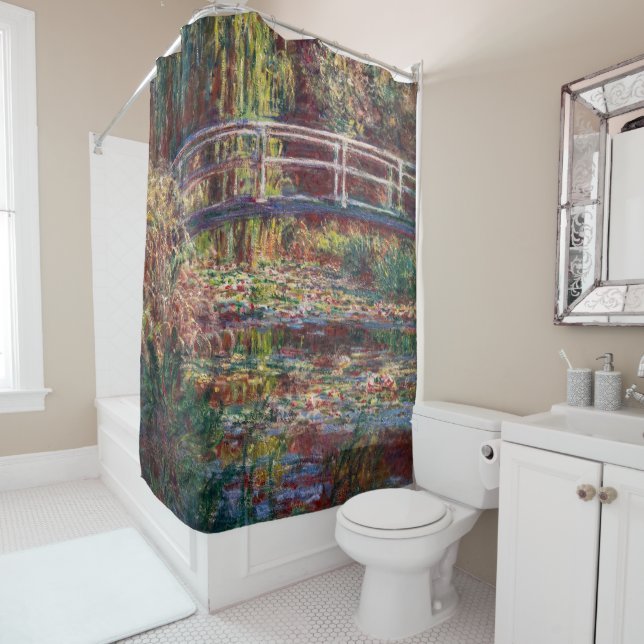 Cortina De Ducha Claude Monet - estanque de Lily del Agua, Armonía  (In situ)