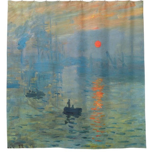 Cortina De Ducha Claude Monet Impression Sunrise (Anverso)