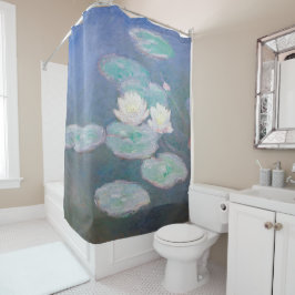 Cortina De Ducha Claude Monet - Lilies de agua, efecto nocturno