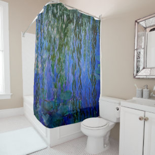 Cortina De Ducha Claude Monet - Lilis de agua con sauce lloroso