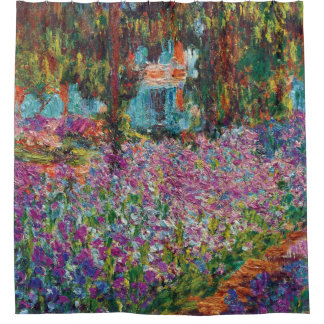 Cortina De Ducha Claude Monet - Lirios en el jardín de Monet Arte F