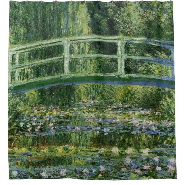 Cortina De Ducha Claude Monet Water Lilies (Anverso)
