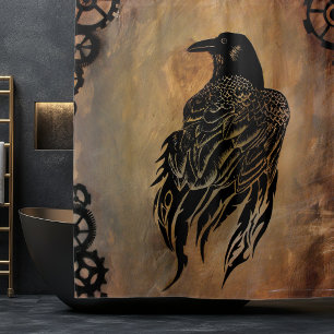 Cortina De Ducha Clockwork Raven