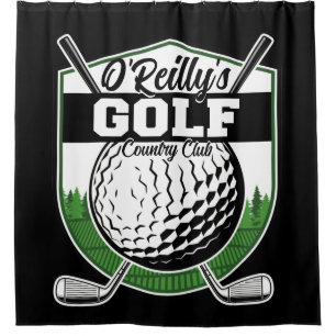Cortina De Ducha Club Campestre Personalizado Golf Golf Player Pro