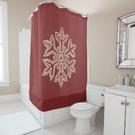 Cortina De Ducha Colección de Navidades simples - Copo de nieve