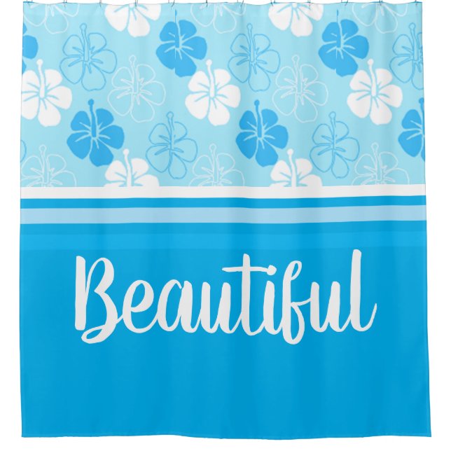 Cortina De Ducha Colección Hawaii Aloha (Anverso)