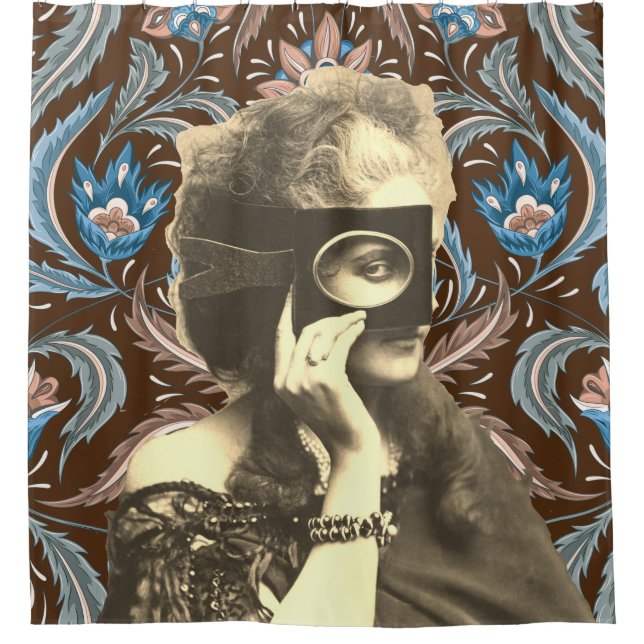 Cortina De Ducha Collage Masked Lady Countess Castiglione (Anverso)