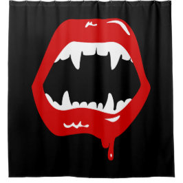 Cortina De Ducha colmillos de vampiros monstruo aterrador
