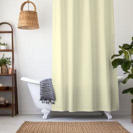 Cortina De Ducha Color sólido amarillo de mantequilla | Clásico Ele