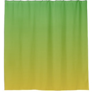 Cortina De Ducha Color verde y amarillo oscuro personalizado